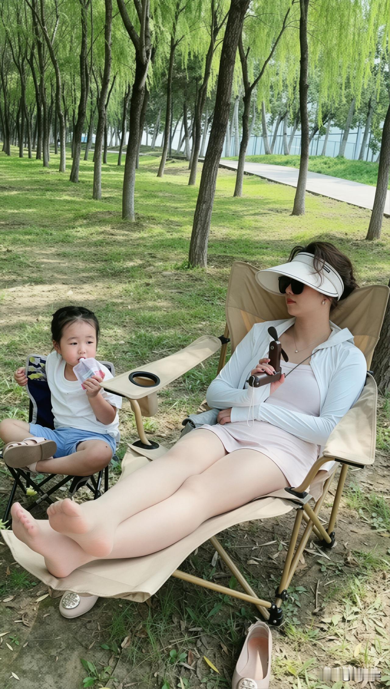 我和女儿的五一节。