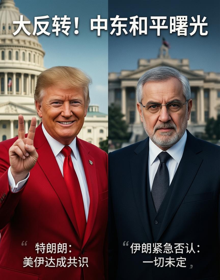 3月23日那边传出两套完全对不上的说法。特朗普说美伊最近谈得不错，找到了15个共