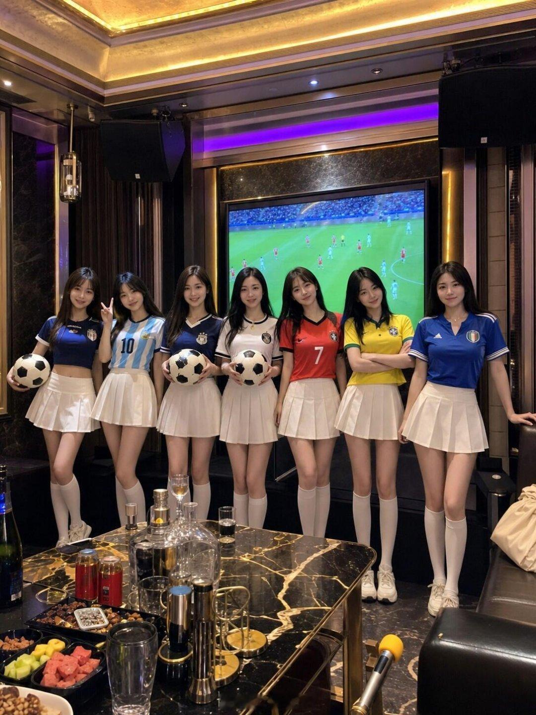 世界杯时尚赛场去KTV看世界杯，这氛围跟气氛简直绝绝子 