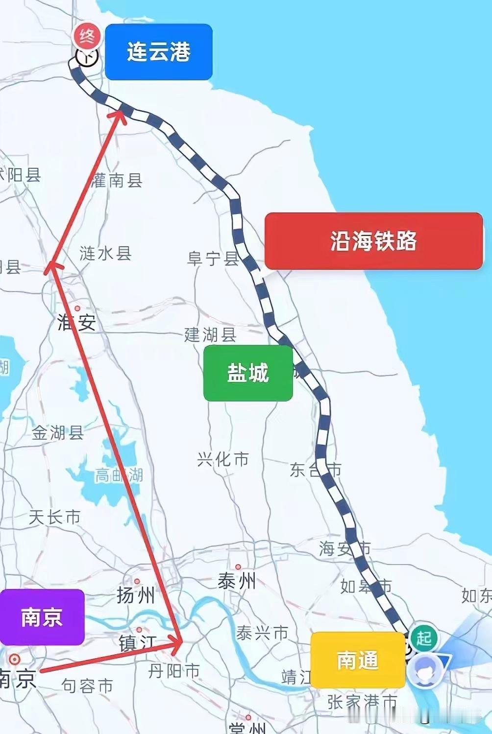 沿海高铁初显威！南通去连云港，不到俩小时！比南京快！
2020年，盐通高铁通车，