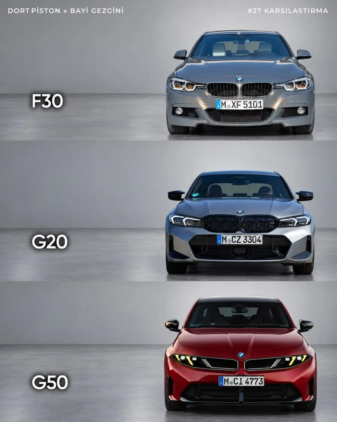 宝马3系F30、G20、G50你最想要？。