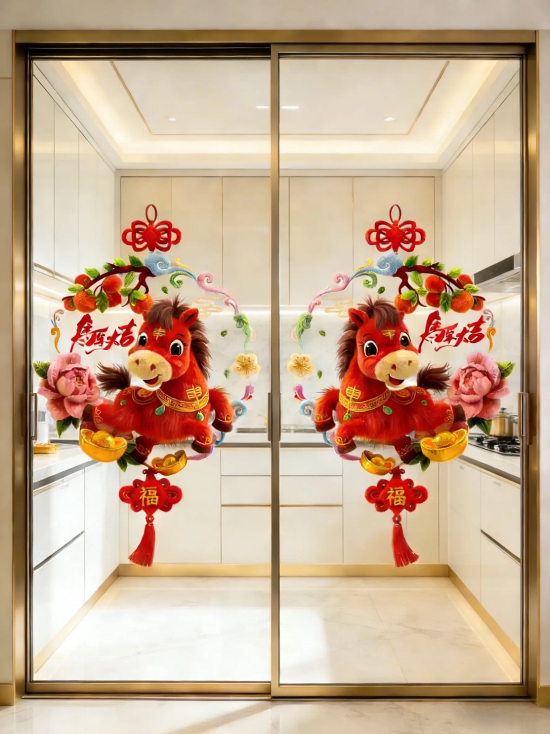 窗花 窗花贴 新年氛围感 马年大吉 家居好物