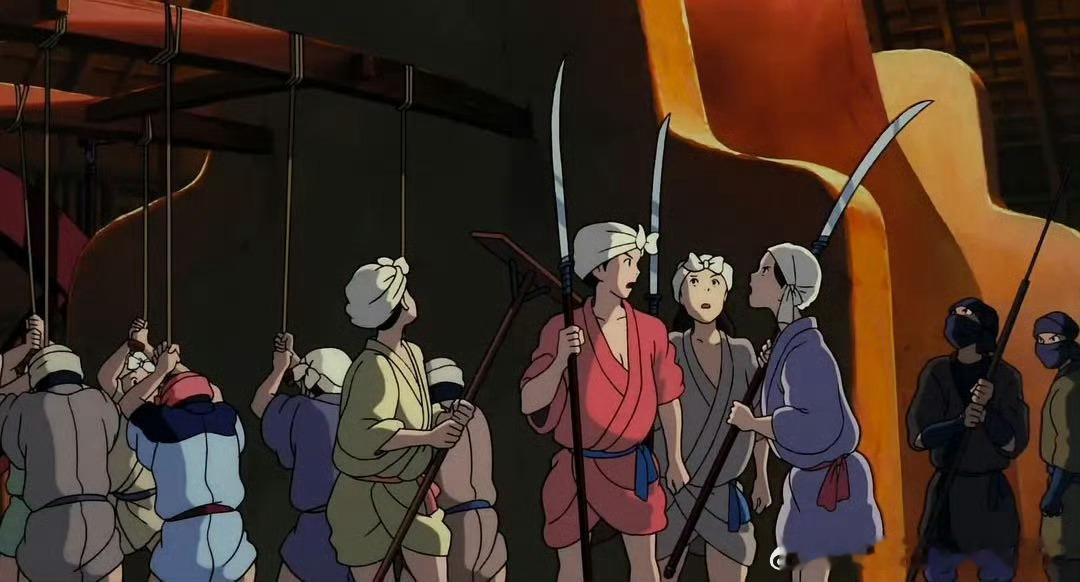 达达拉的女性不必是母亲在《幽灵公主》里，达达拉城的女性们打破传统，她们或是战士、