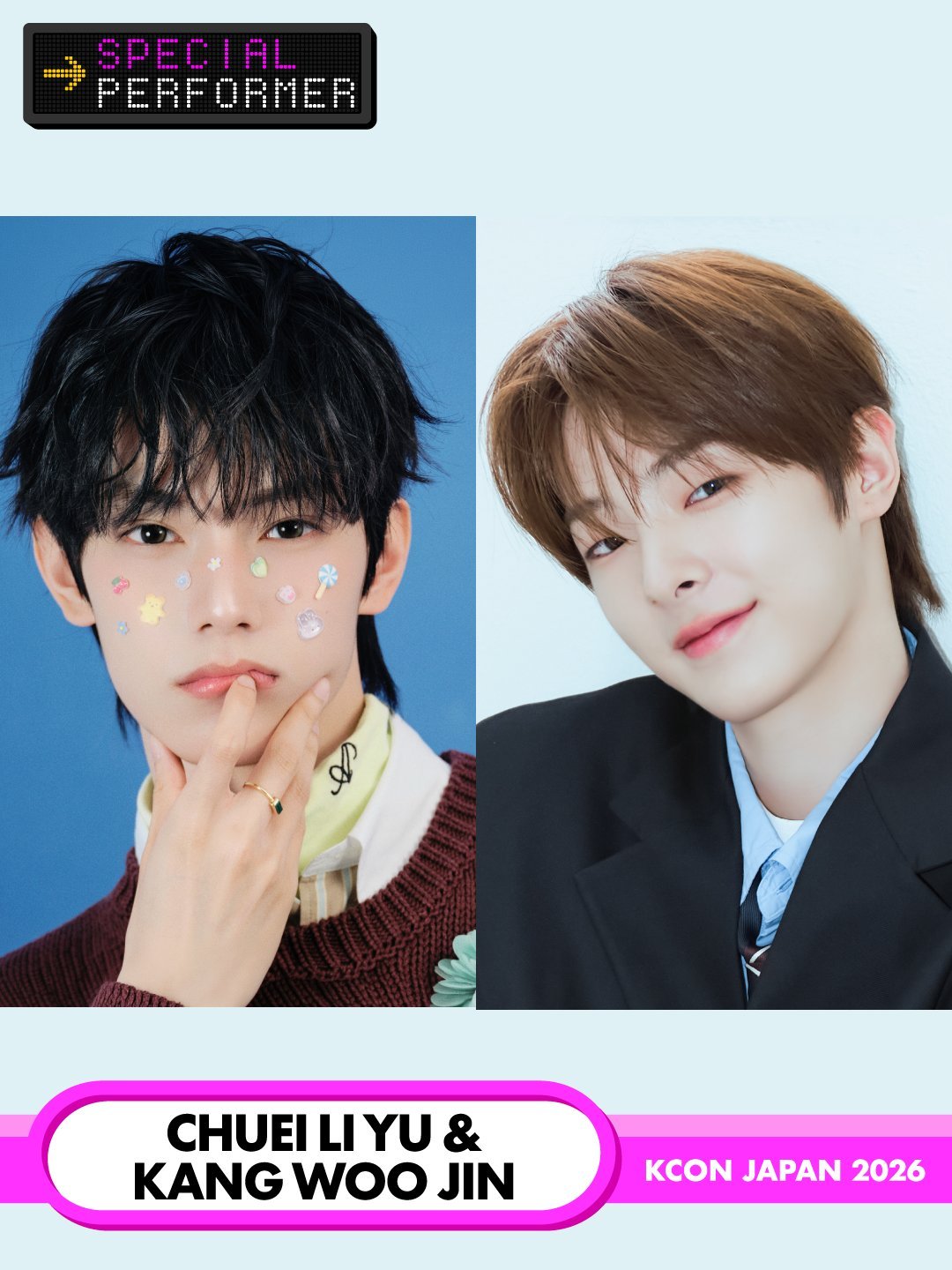 崔立于 x 姜玗进将出演《KCON JAPAN 2026》 