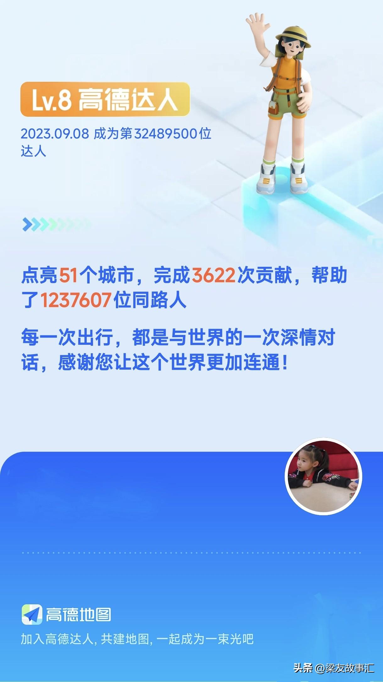 向全网发出挑战。有谁的高德地图等级已经达到了lv8级？
如果有的话，请这样的朋友