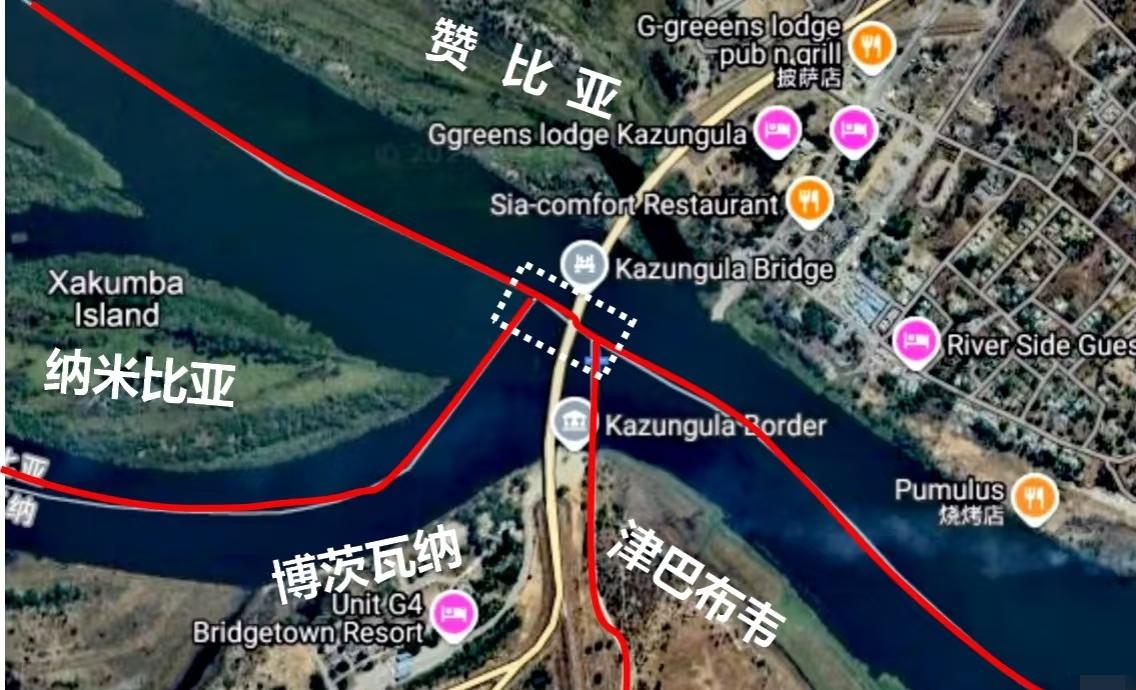 全球最短的陆地国界：博茨瓦纳和赞比亚的边界实际上仅约 150 米[笑哭][笑哭]