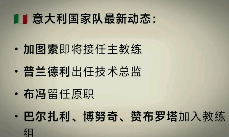 意大利足球已经混乱到无可救药的地步
你就是把06冠军成员都请进国家队也没有用，足