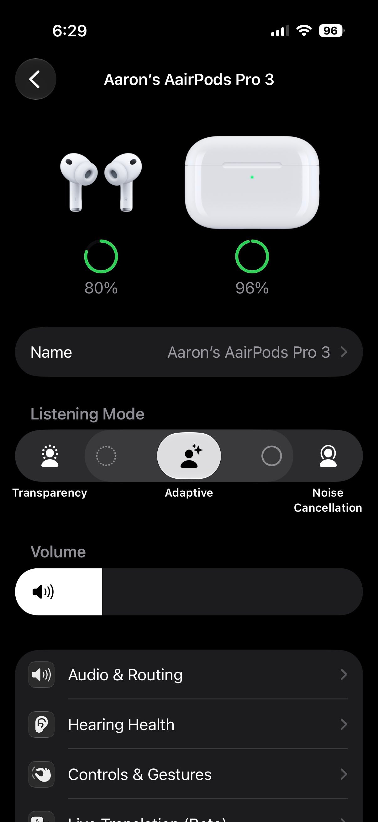 iOS 27 Beta 3 新功能：新增 AirPods 自适应音频滑块 