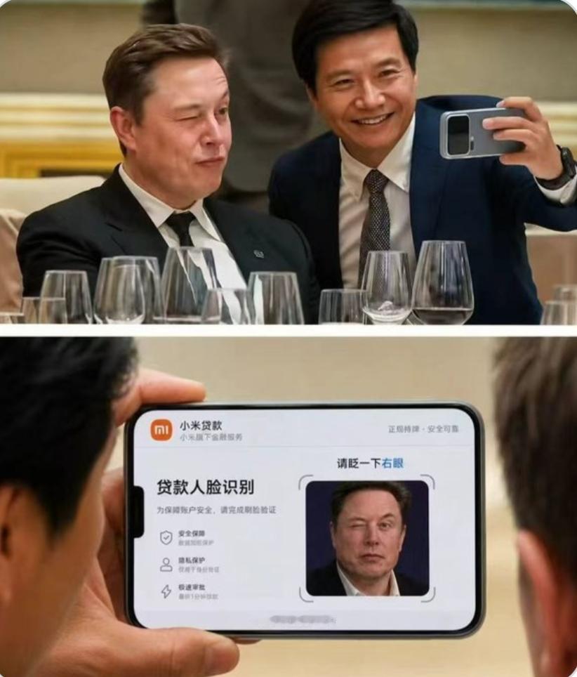 昨晚全网刷屏的顶流，是雷军和马斯克的这张同框合照！
 
本来只是大佬同框的名场面