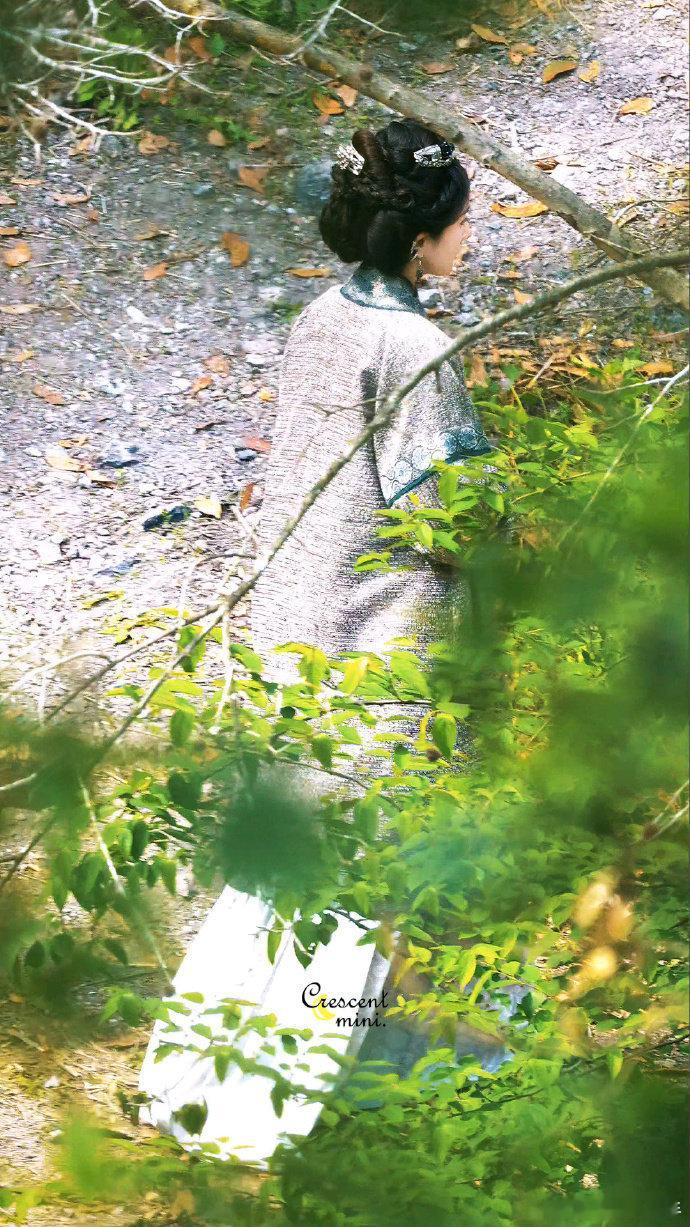 杨幂盘发古人感杨幂从书里走出来的冯湮儿 杨幂的盘发造型真的做到了形神兼备，浓郁的