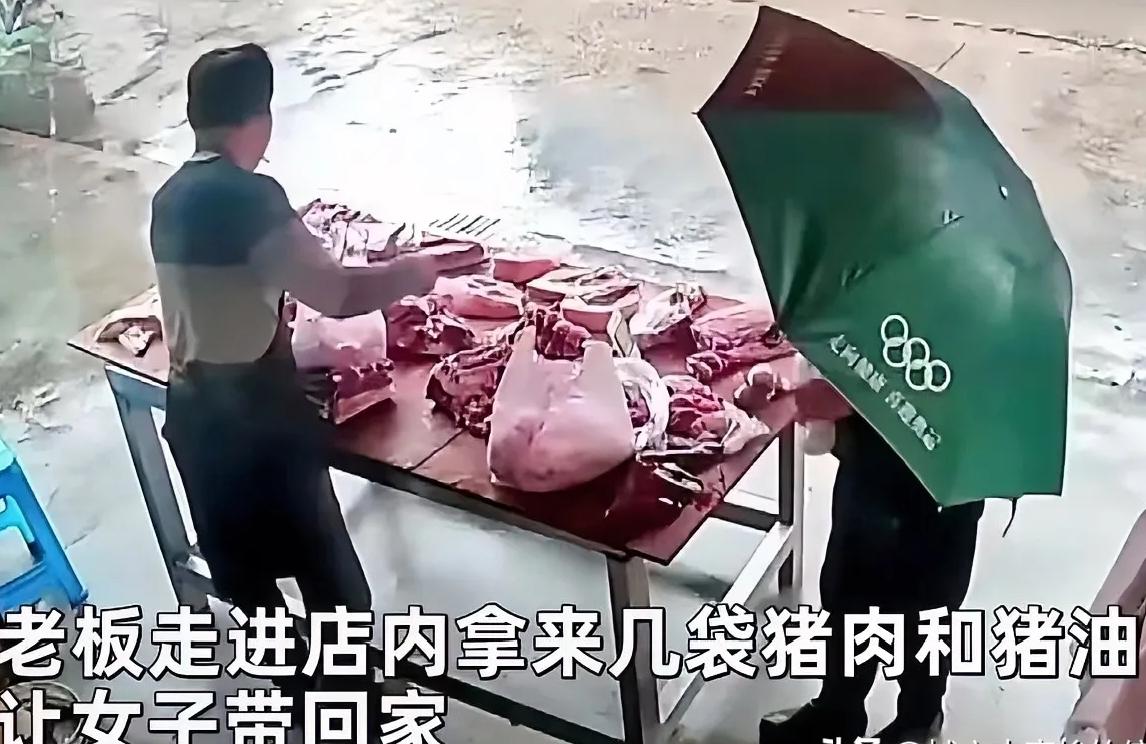 泪目！浙江丽水，一位刚做完手术的大姐，红着脸走到肉摊前，小声问道：老板，能给我点