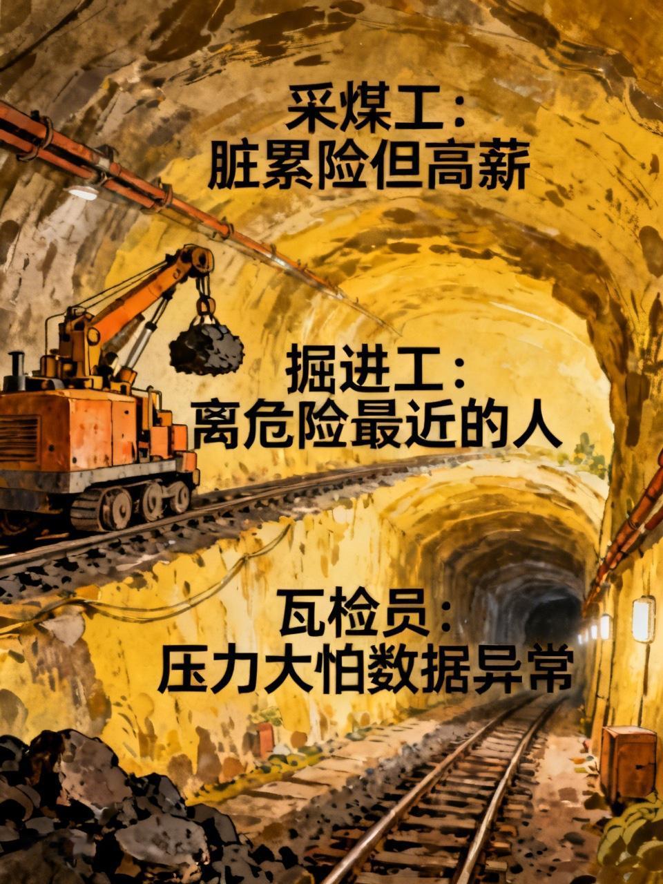 煤矿危险却仍有人干，主要还是因为钱。就拿采煤工来说，这工作又脏又累还危险，面临煤