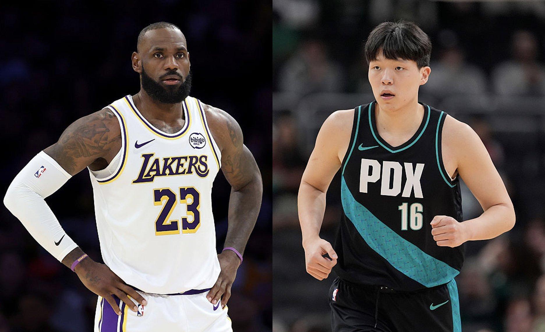 才看到这样一条冷知识，昨天不敌开拓者的比赛里，杨瀚森成为勒布朗·詹姆斯交手的第1