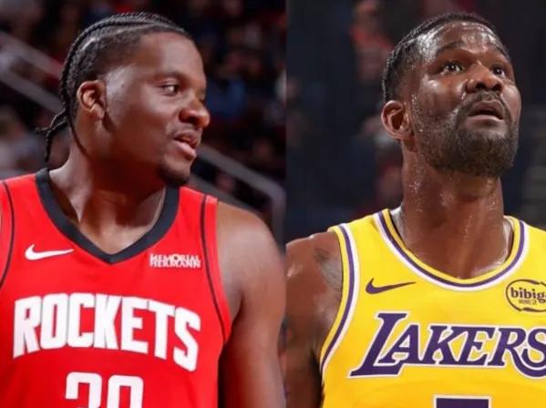 卡皇艾顿交手数据对比：
卡佩拉：4中3得到9分8篮板2助攻，
艾顿：6中3得到7