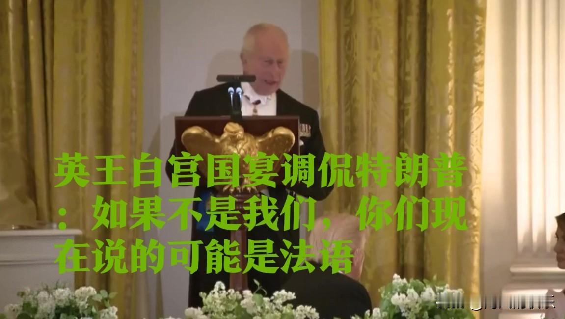 英王白宫国宴调侃特朗普：如果不是我们，你们现在说的可能是法语

   据外媒报道