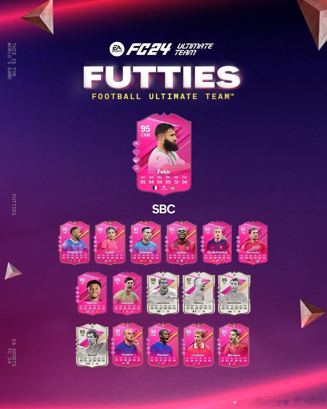 FUTTIES费基尔的SBC已上线。#FC24# ​ cr：PlayFC ​​​