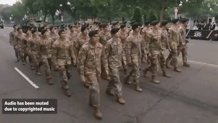 阅兵不能代表一个国家军队的作战实力，也不能证明武器实战性能好坏。

阅兵的时候，