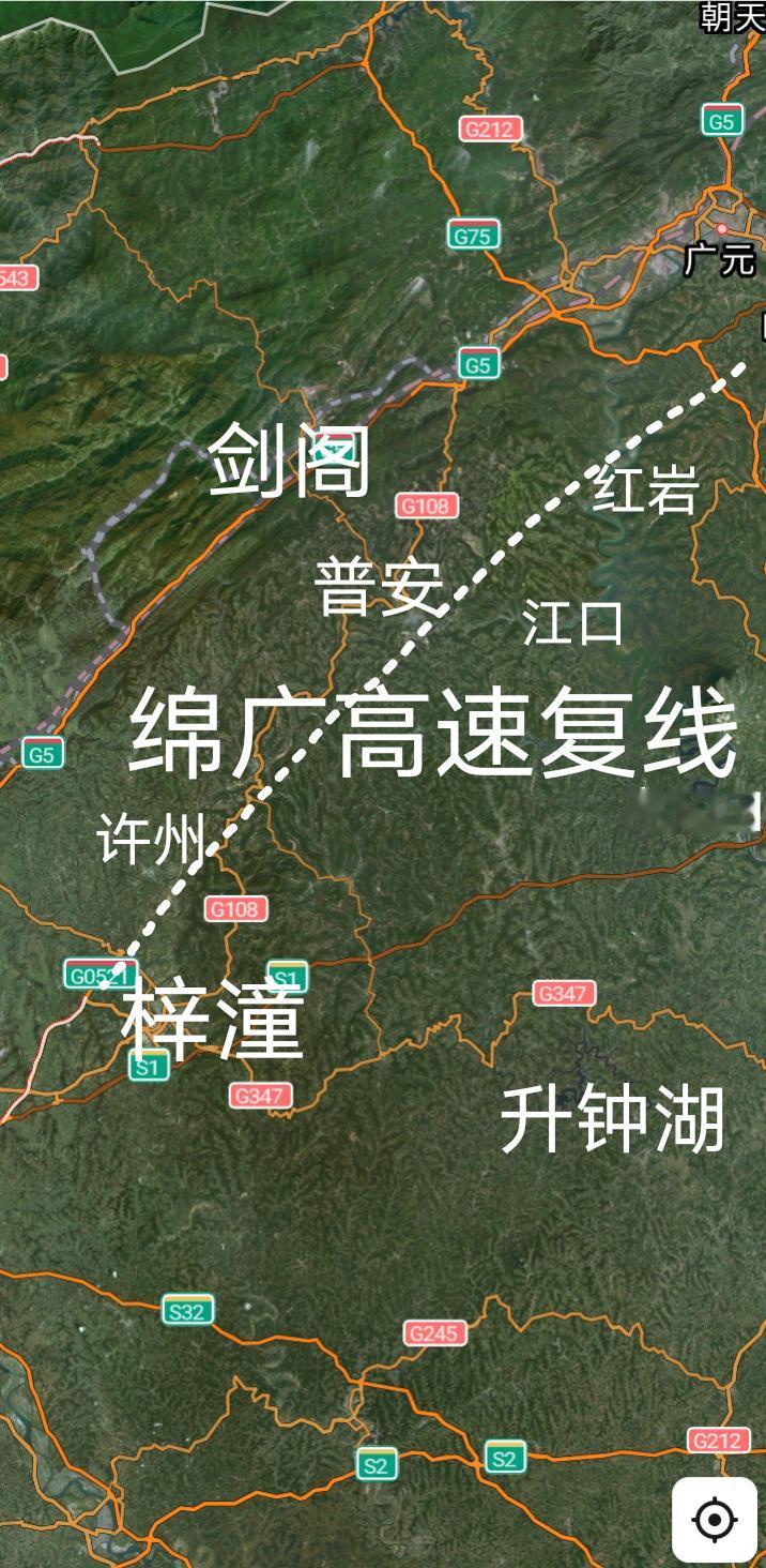 跨省大通道，G5京昆高速绵阳至广元高速复线绵阳段的64公里路面沥青已经铺设完成，