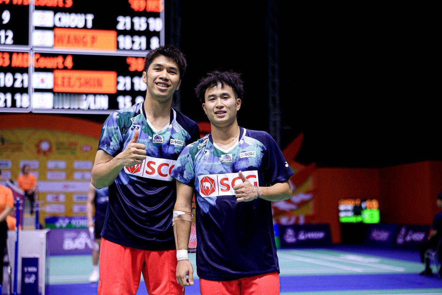 苏帕克/吉丁奴蓬🇹🇭 21-14、16-21、21-15 🇩🇪拉姆斯福斯
