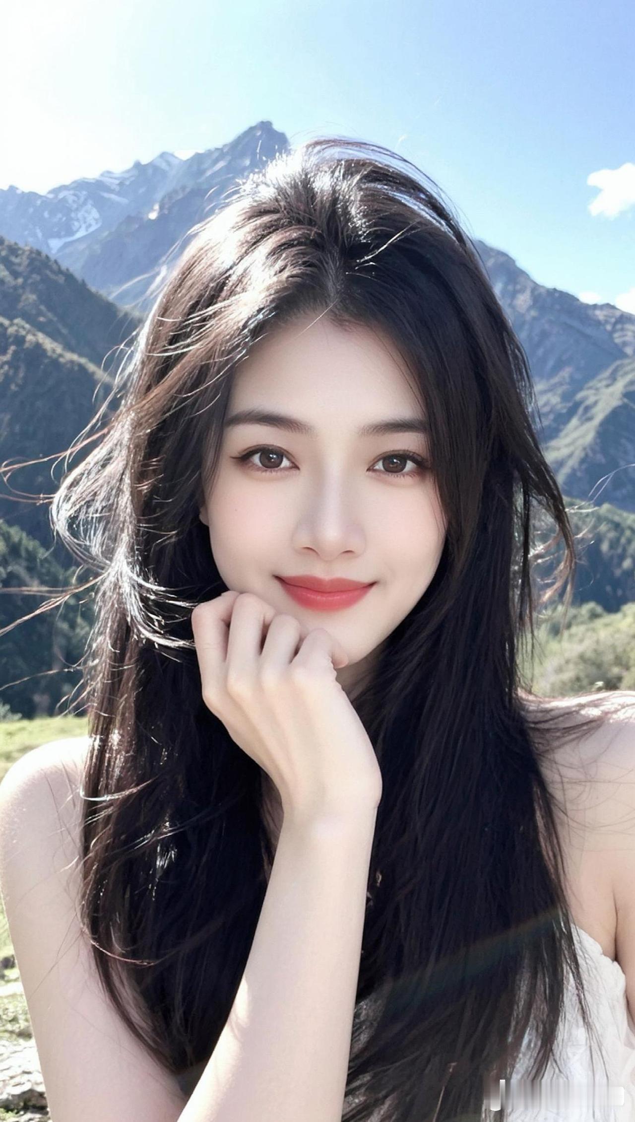 卓玛 户外写真 氛围感美女 治愈系笑容 旅行拍照