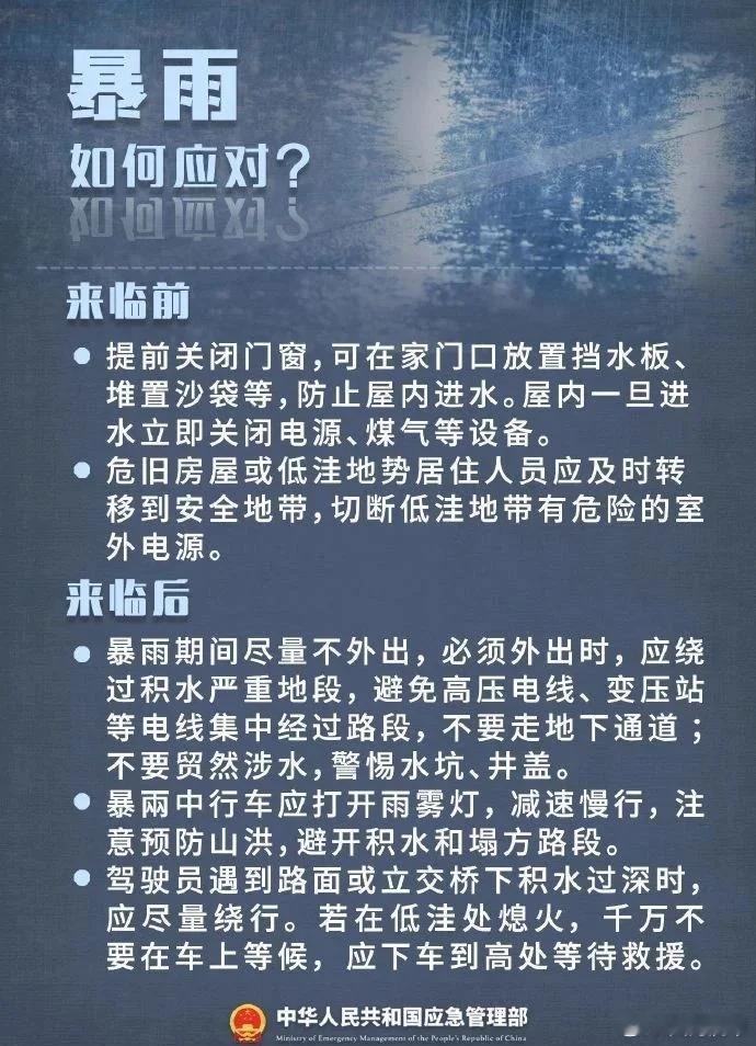 南方暴雨连环暴击暴雨来袭，一定要注意安全啊。 ​​​