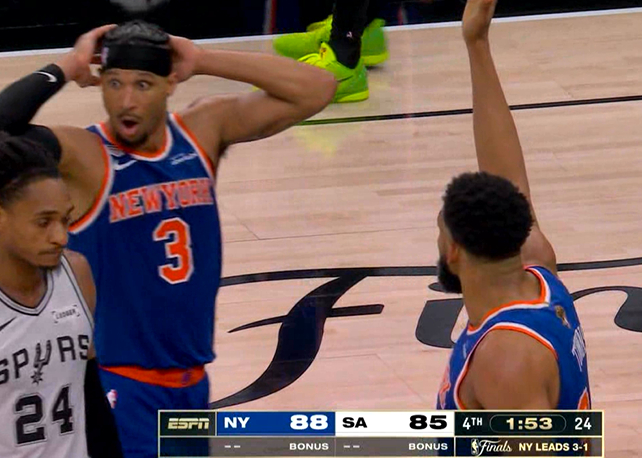 唐斯六犯毕业NBA尼克斯vs马刺NBA总决赛