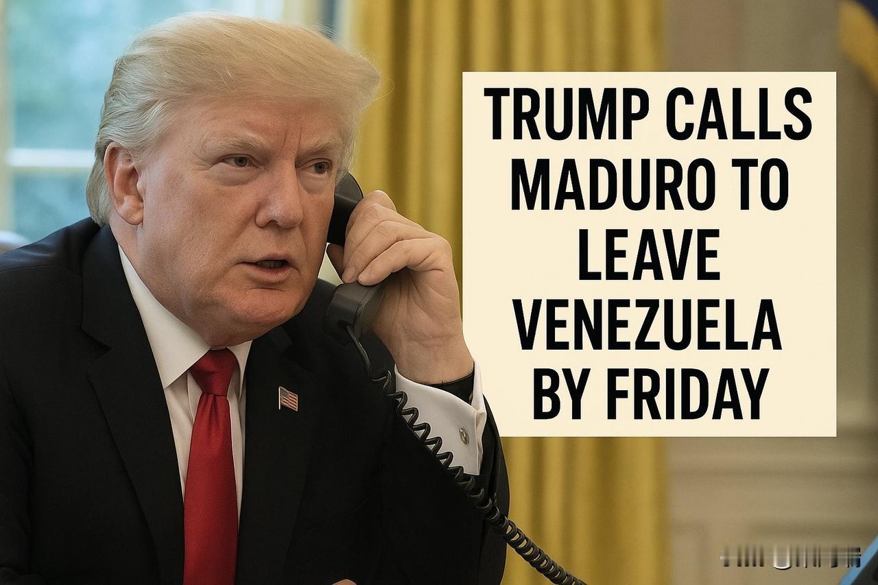 据《路透社》消息：特朗普要求马杜罗周五之前离开委内瑞拉。并拒绝了他几乎所有的附加