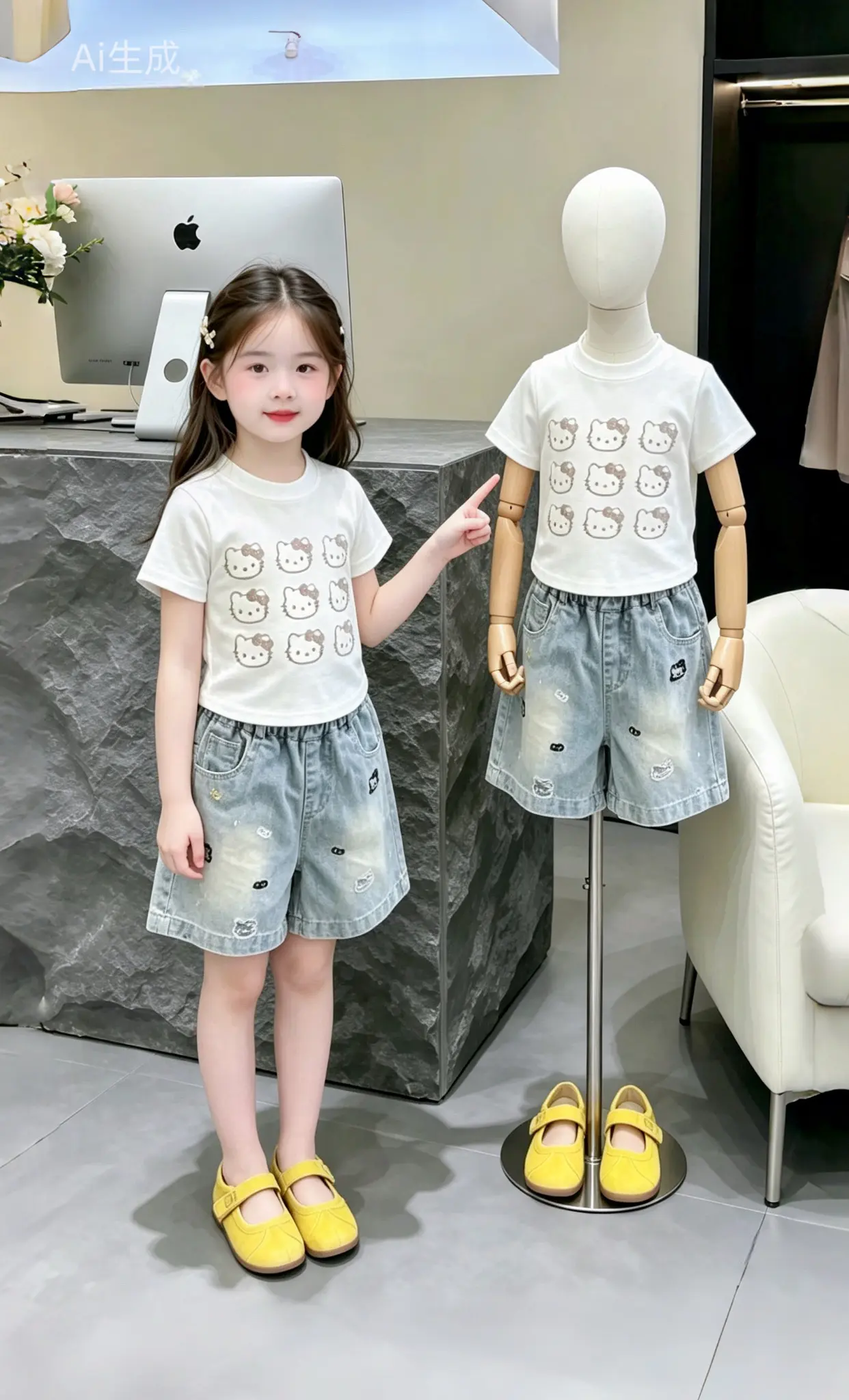 女童夏季ootd 女孩夏装搭配 夏日高质量萌娃穿搭 女宝宝夏日穿搭 韩...