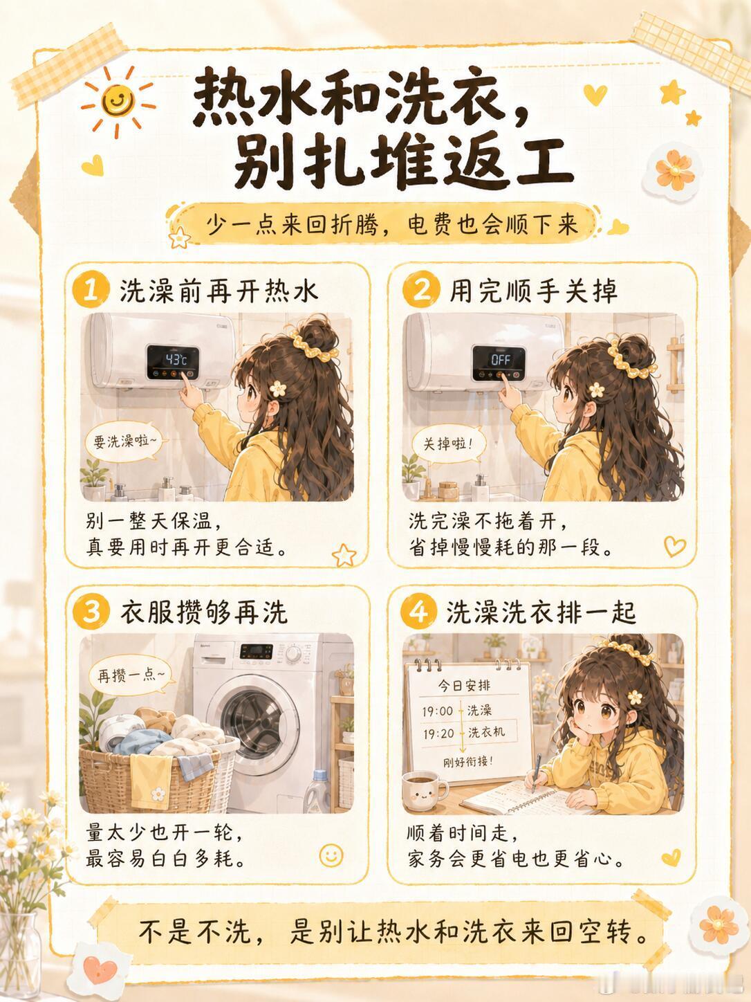 为了省电费每天多花一小时值吗高温天电费涨，先省这4处。夏天电费最烦的，不是空调开