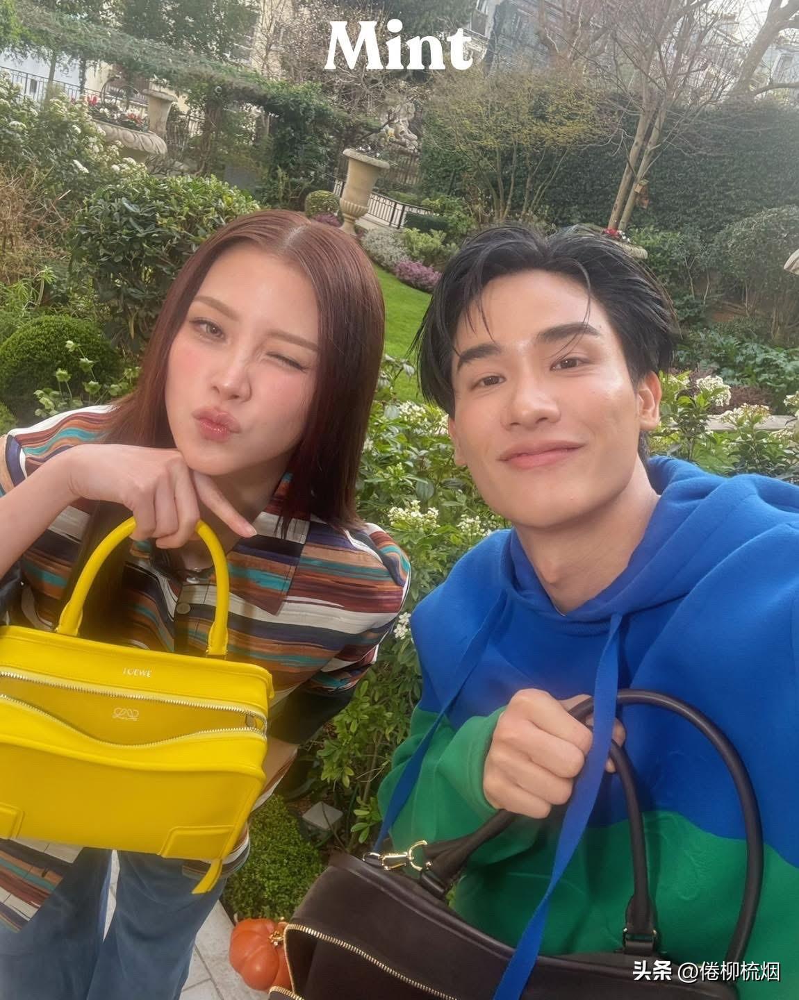 Baifern、Tay在巴黎时装周。。