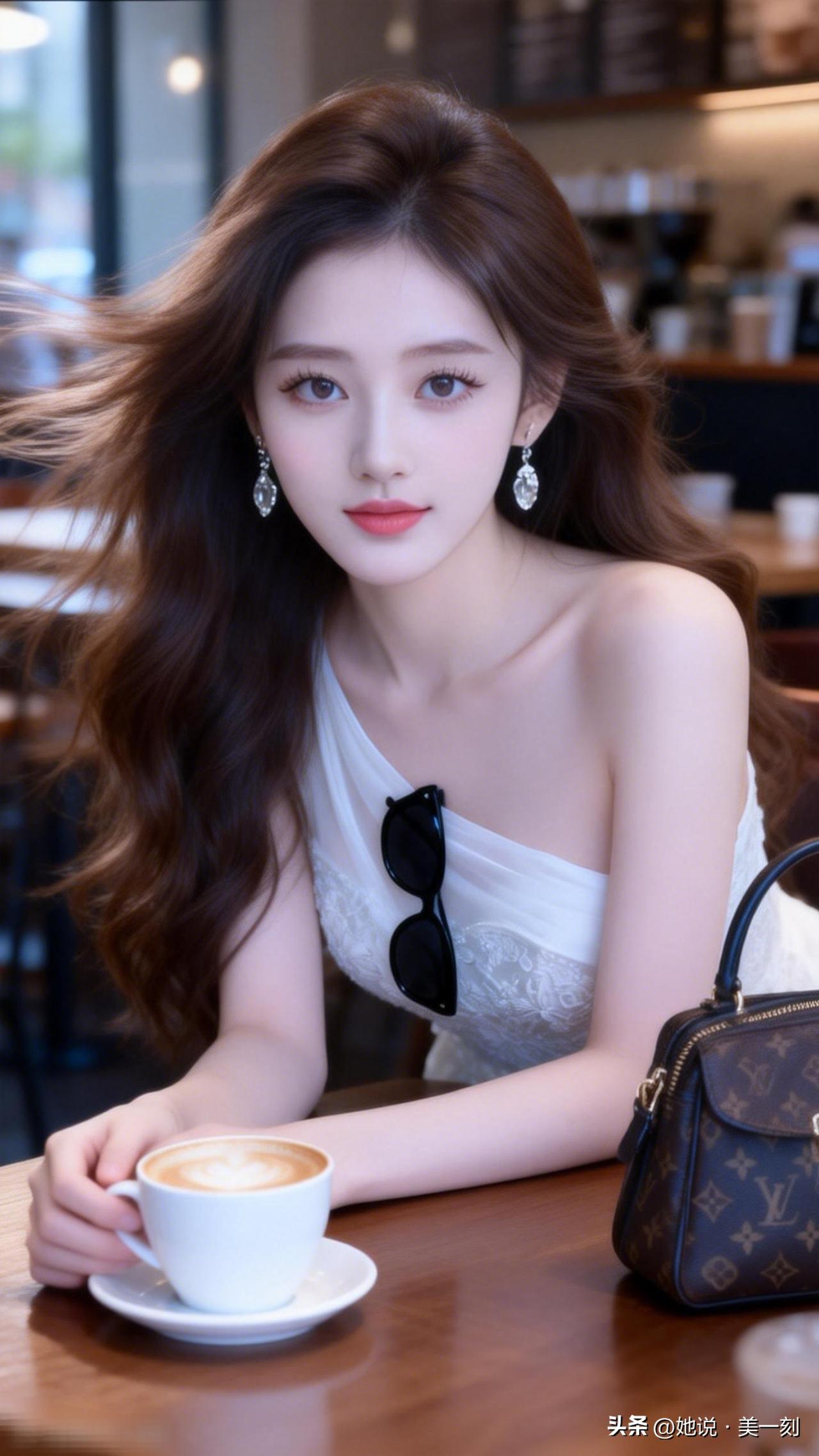咖啡馆里的优雅时光，享受生活的每一刻。什么样的穿搭可以成为气质女神?