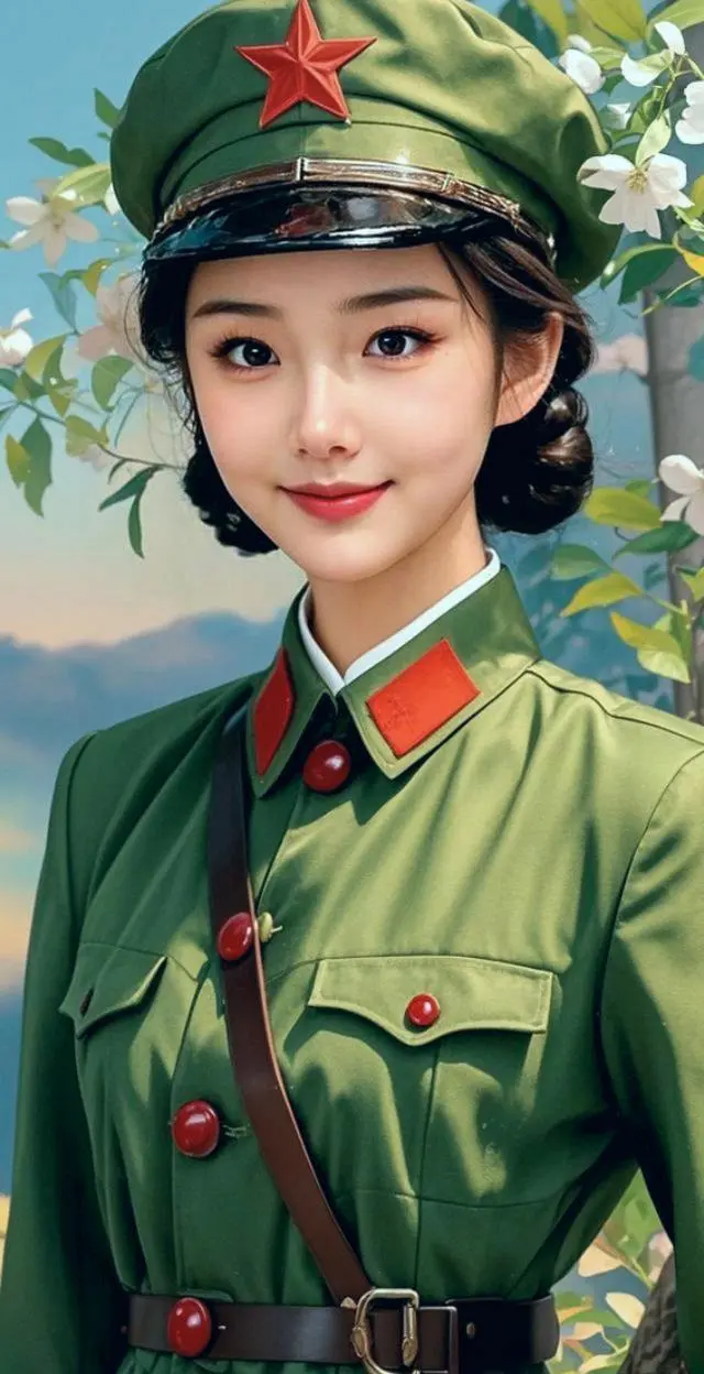 AI绿军装风采