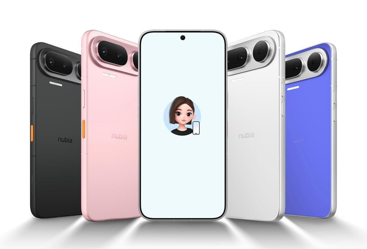 努比亚NaviX Ultra，全球首款AI智能体手机，黑色、幻梦、白色、蓝境，四