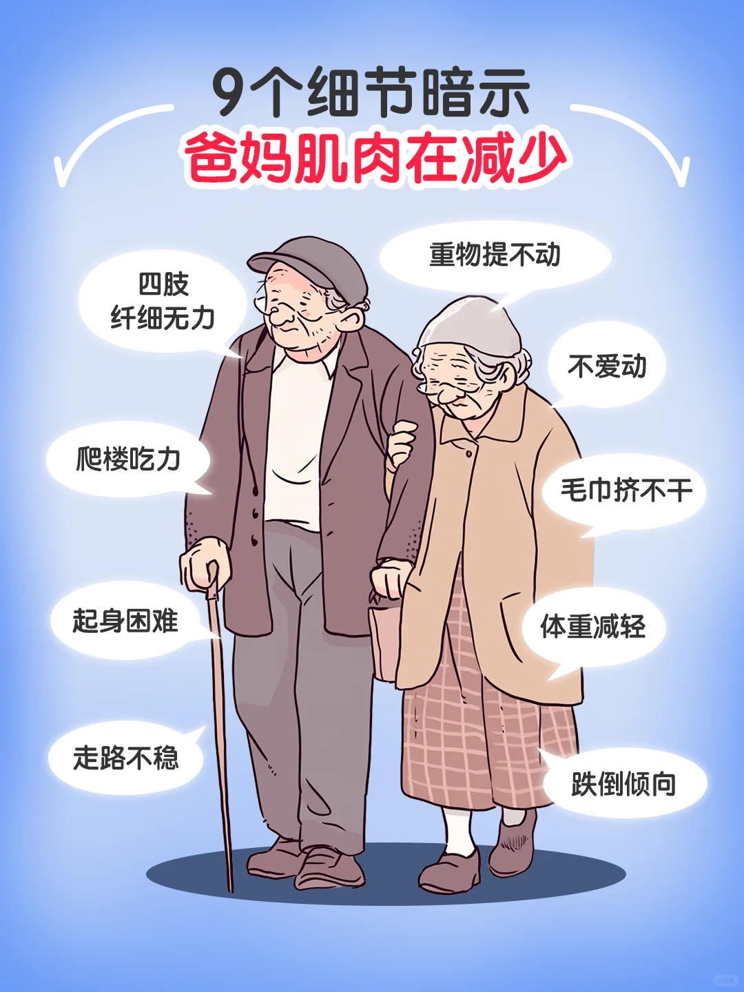 危险信号：爸妈体重突降，可能是肌肉在流失