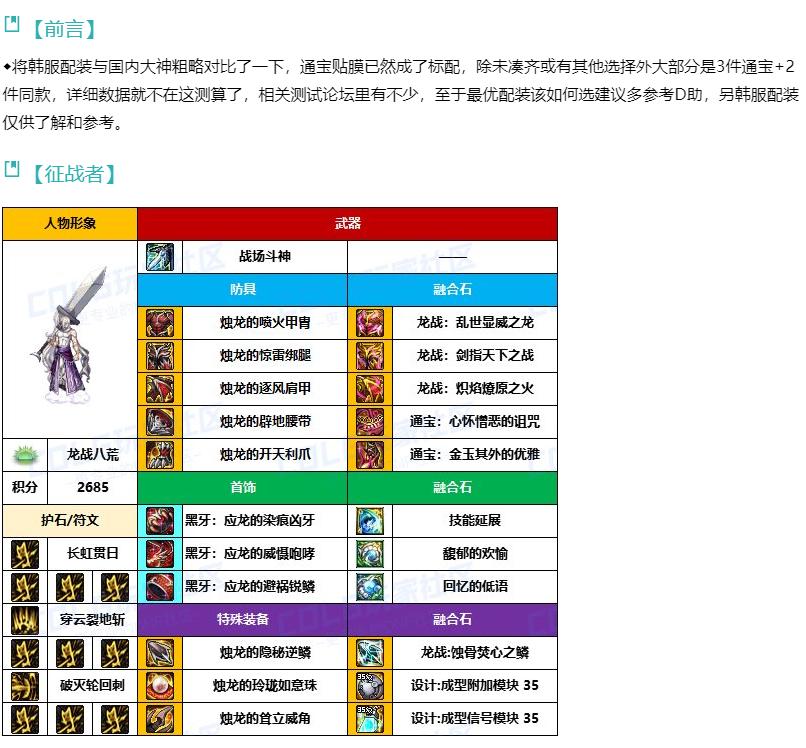 DNF魔枪枪剑配装一览，韩服前三强力搭配推荐