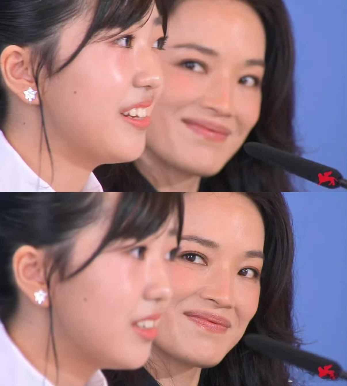 女孩目光所至的爱意在流动 被舒淇和女孩们的对视戳中泪点！威尼斯首映礼上，她们用目