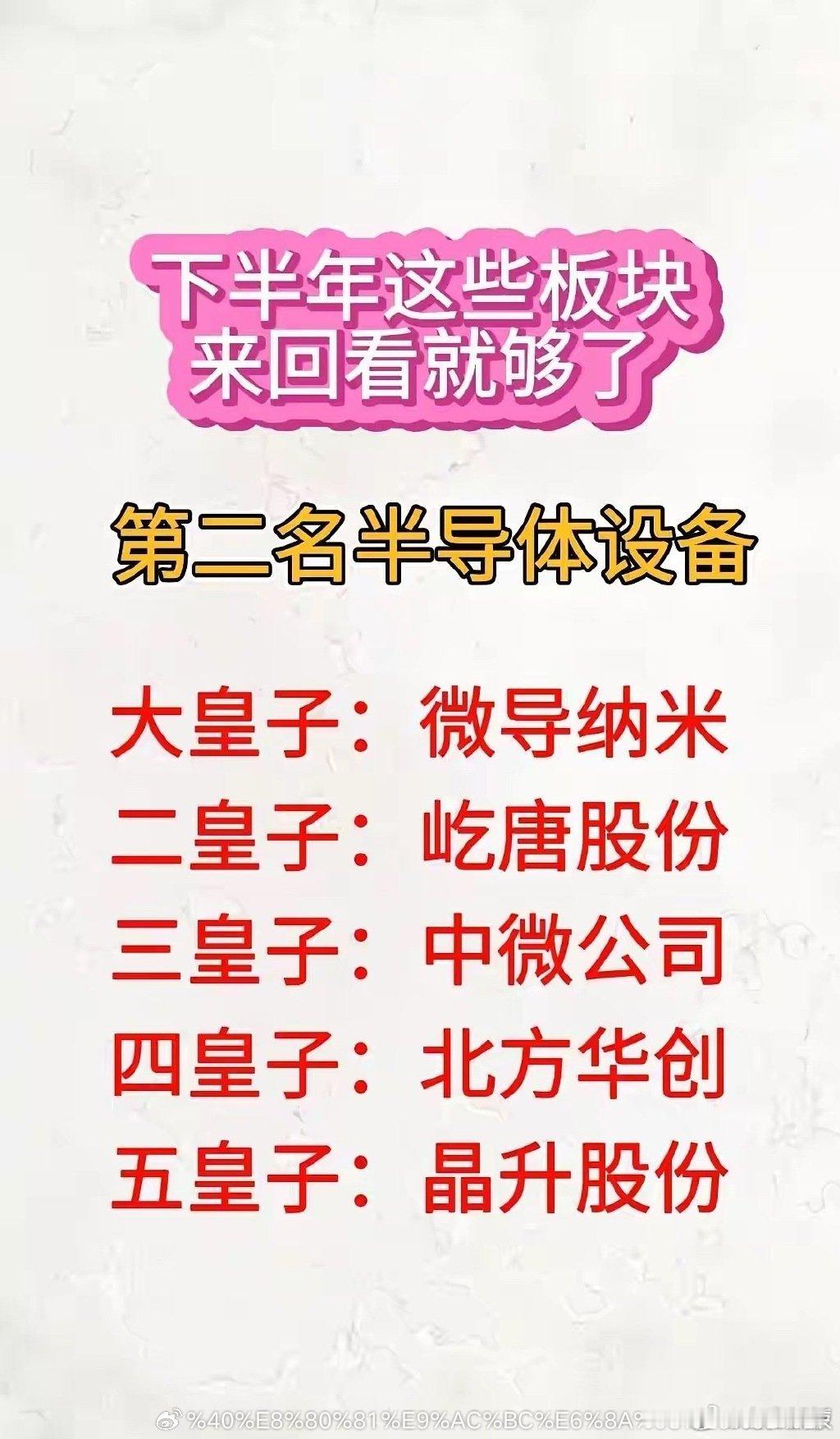 下半年市场主线逐步清晰，大神给大家整理了五大高景气方向，涵盖半导体、算力硬件、高