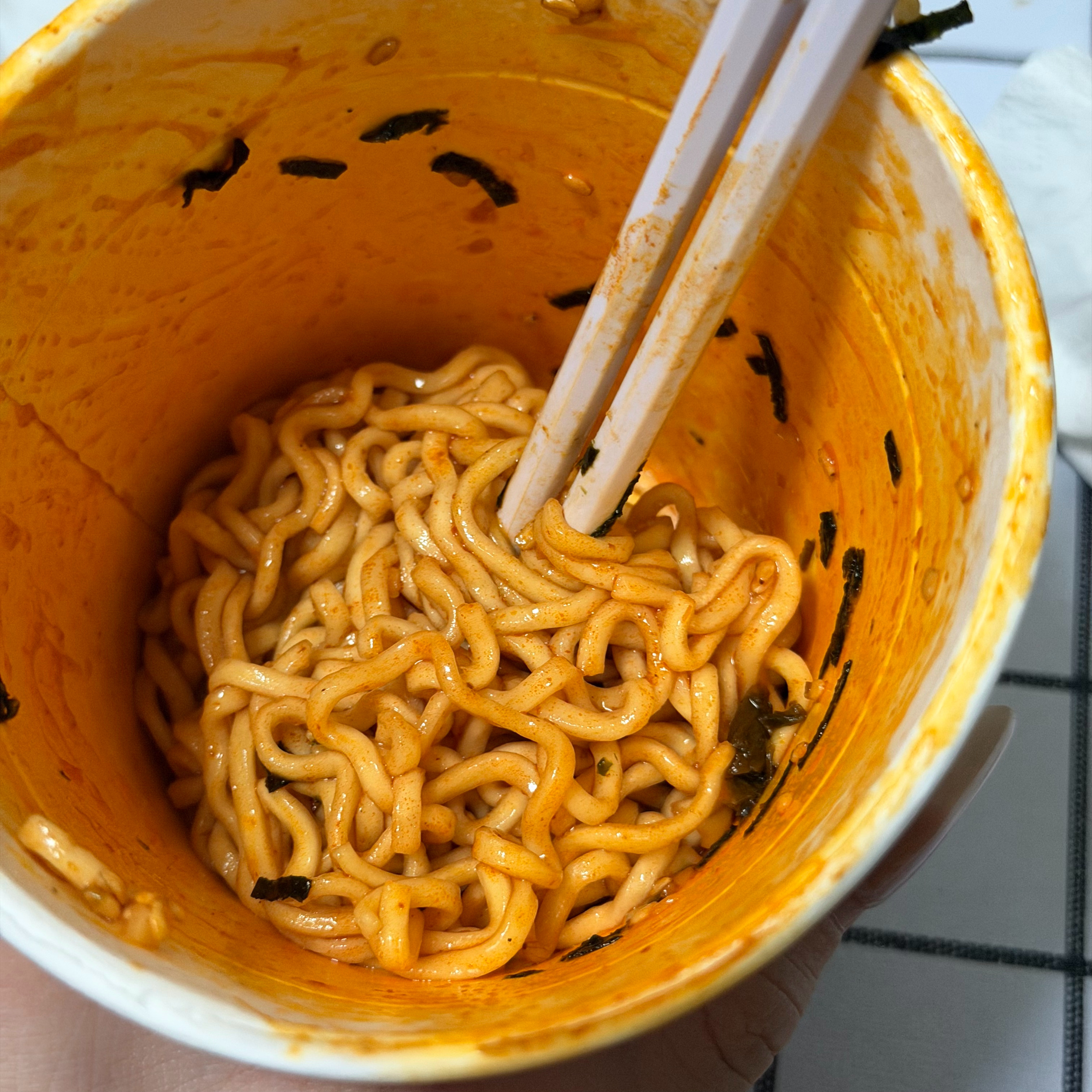 永拒桶装火鸡面 