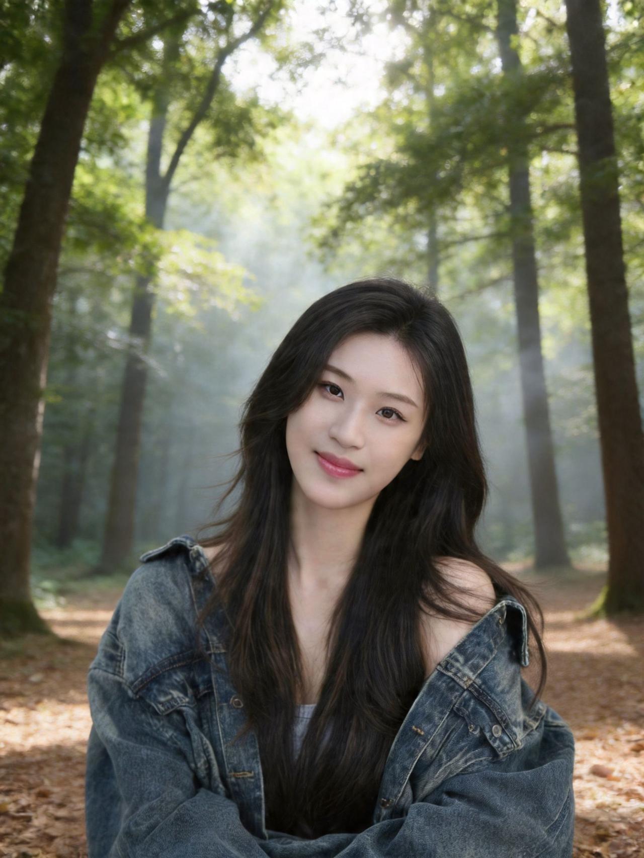 在这片森林的怀抱中，阳光透过树叶的缝隙，洒下斑驳的光影，仿佛时间在这里放慢了脚步