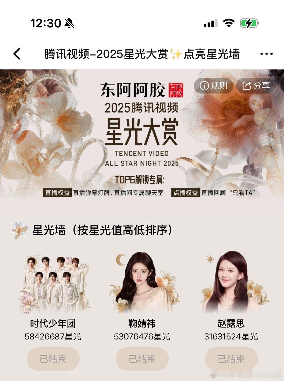 时代少年团星光值排名登顶时代少年团星光墙冠军 不错不错 