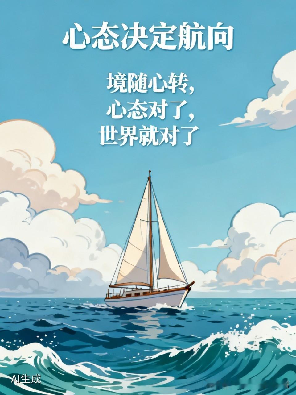 心态对你来说重要吗？
心态对我来说当然重要。就像船底的压舱石，风浪再大也能稳住航