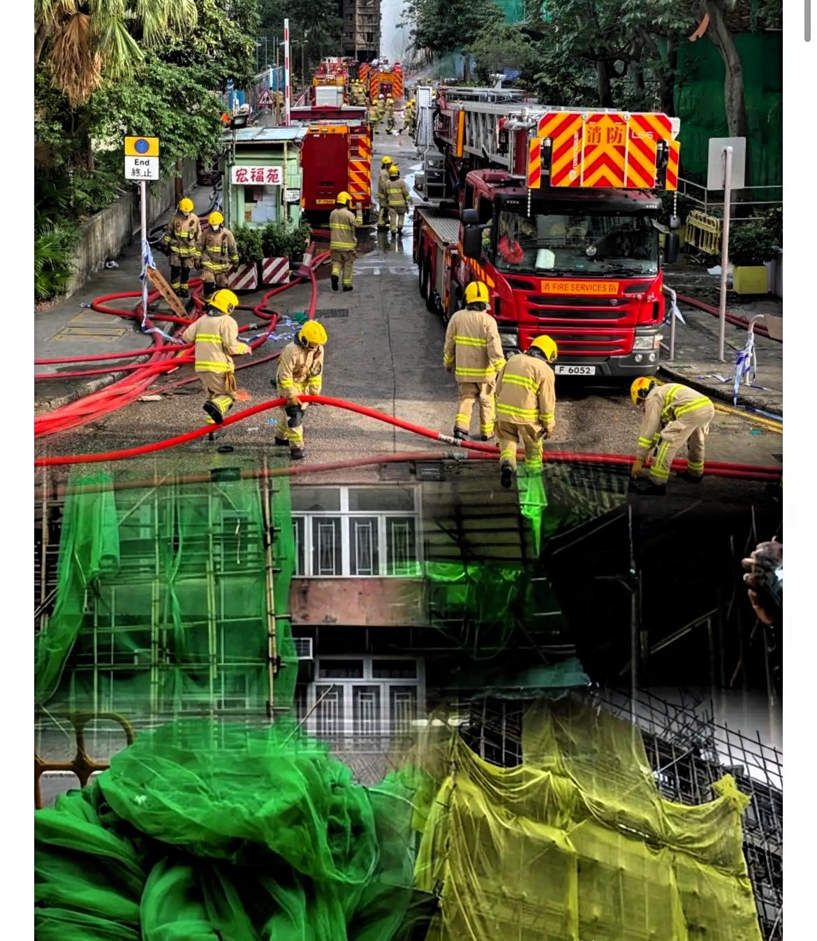 香港这回是真的杀红了眼，一点面子都不给。

一声令下，全港200多栋楼的外墙网，