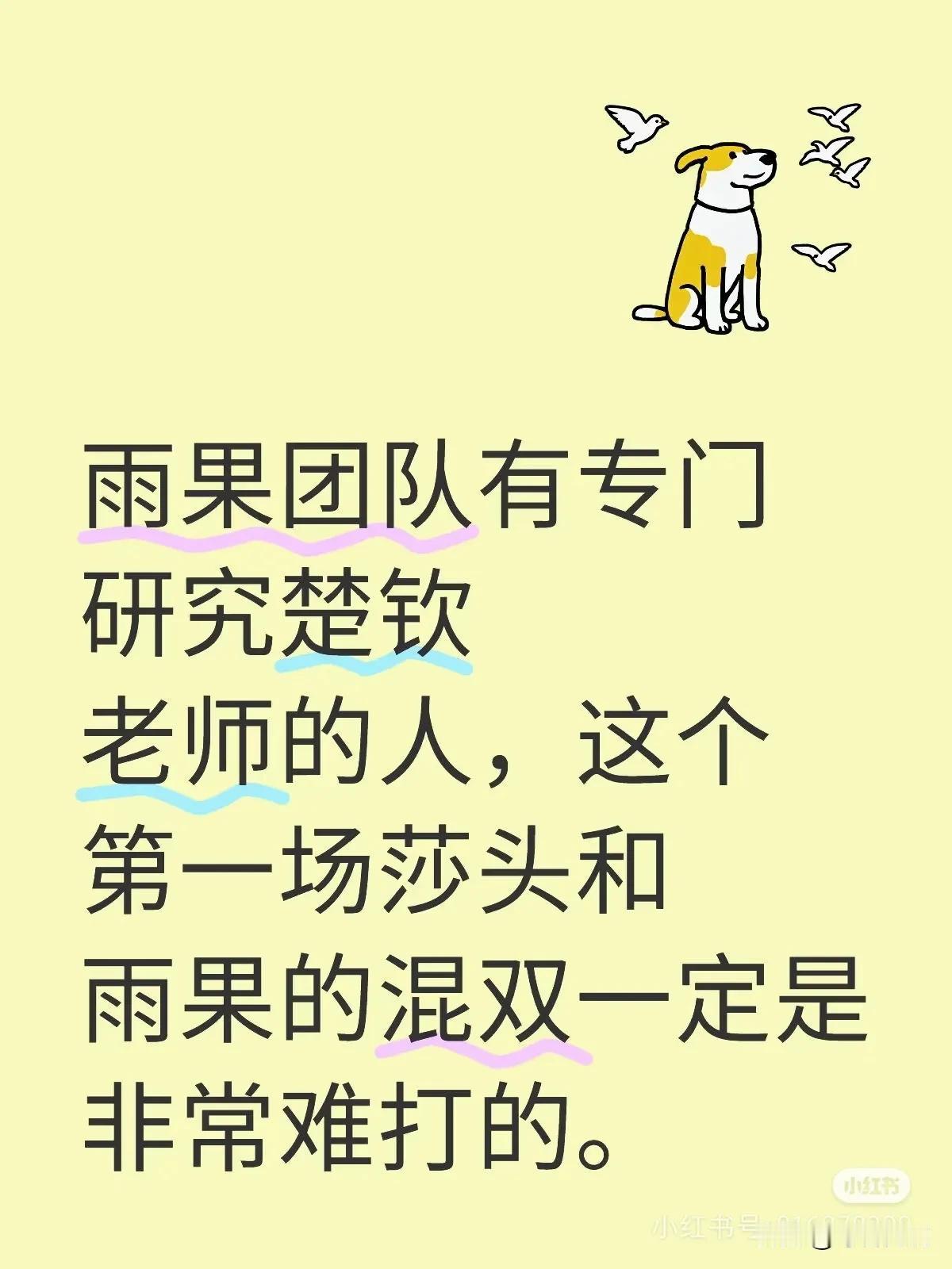 什么？雨果还有专门研究楚钦的团队啊？那些网上不是说他参赛连教练都不随行的吗？
听
