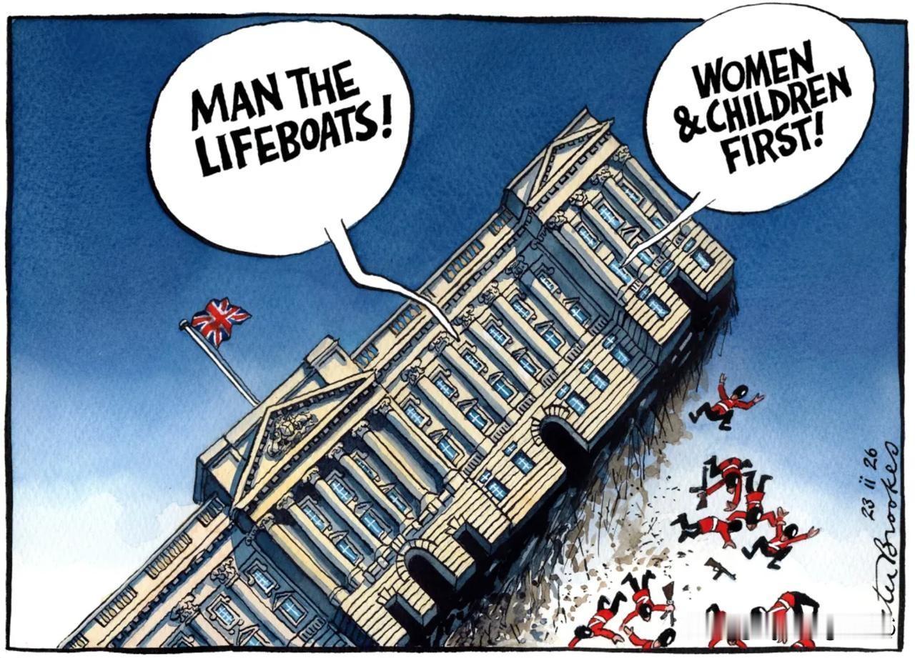 “快把船下水！妇女儿童优先！”

继续今天的话题，《泰晤士报》生动地描绘了英国王