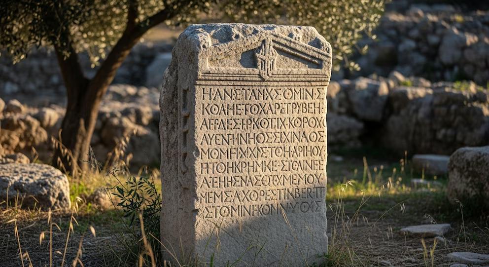 据阿根廷新闻门户网站报道，一块在古希腊阿莫斯出土的冰冷石碑，竟让当代法律界陷入了