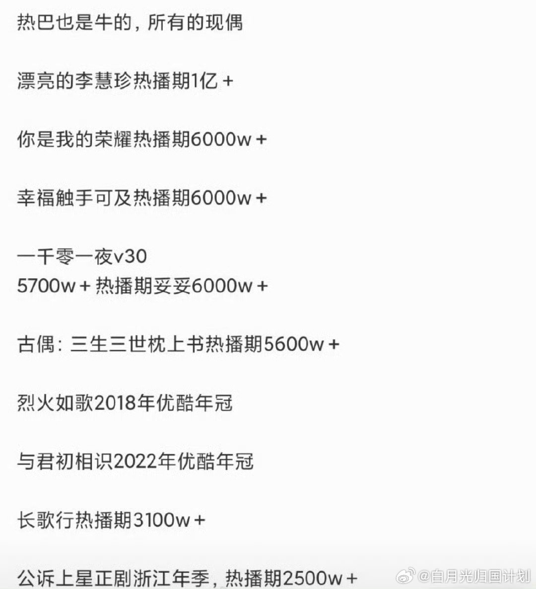 忽然发现我只看完整看过荣耀这一部 