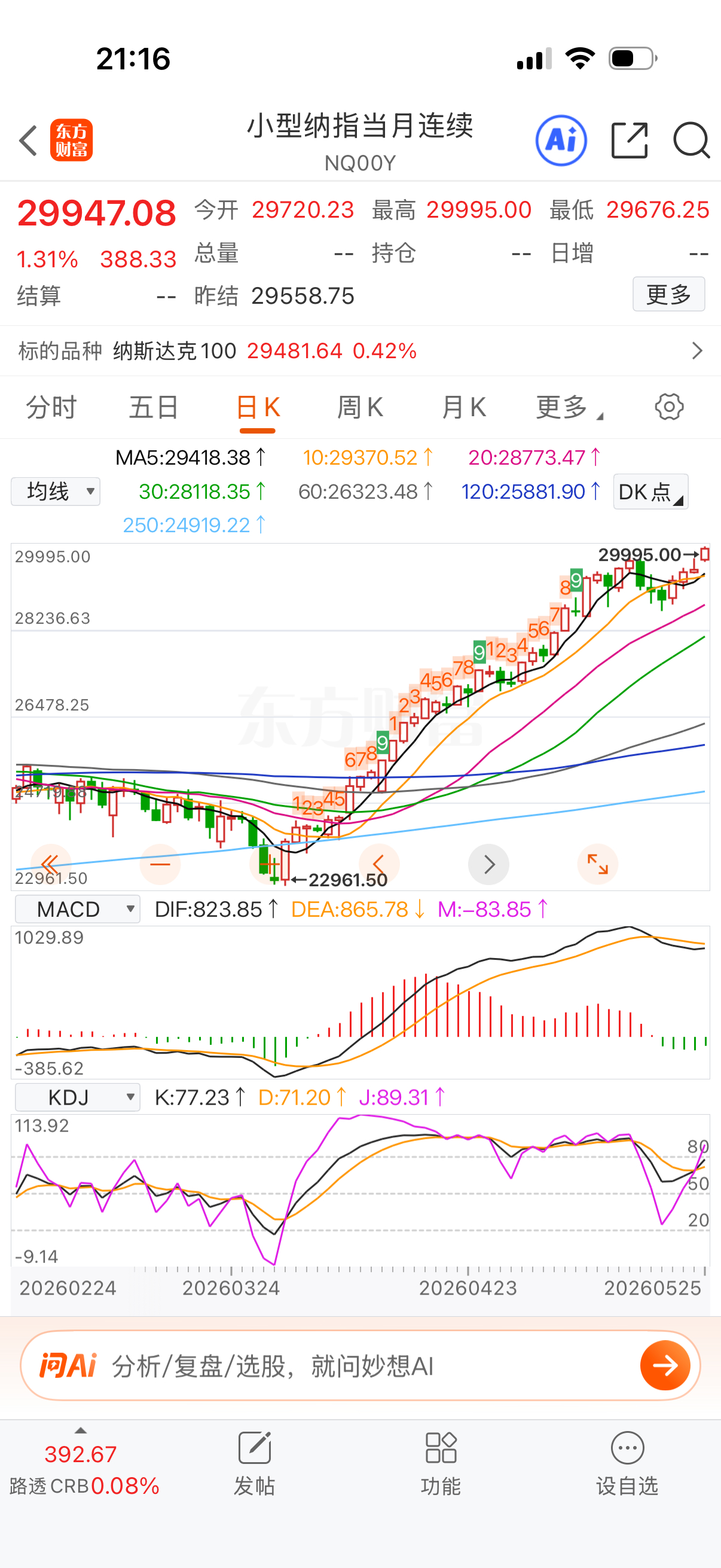 至于你们说的啥时候出货问题，日线马上要出九转了，最少本周没有出货的机会。等指数周