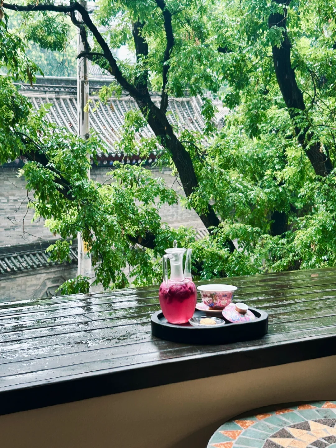 西安·腔调space· 听说下雨天适合喝茶🍵