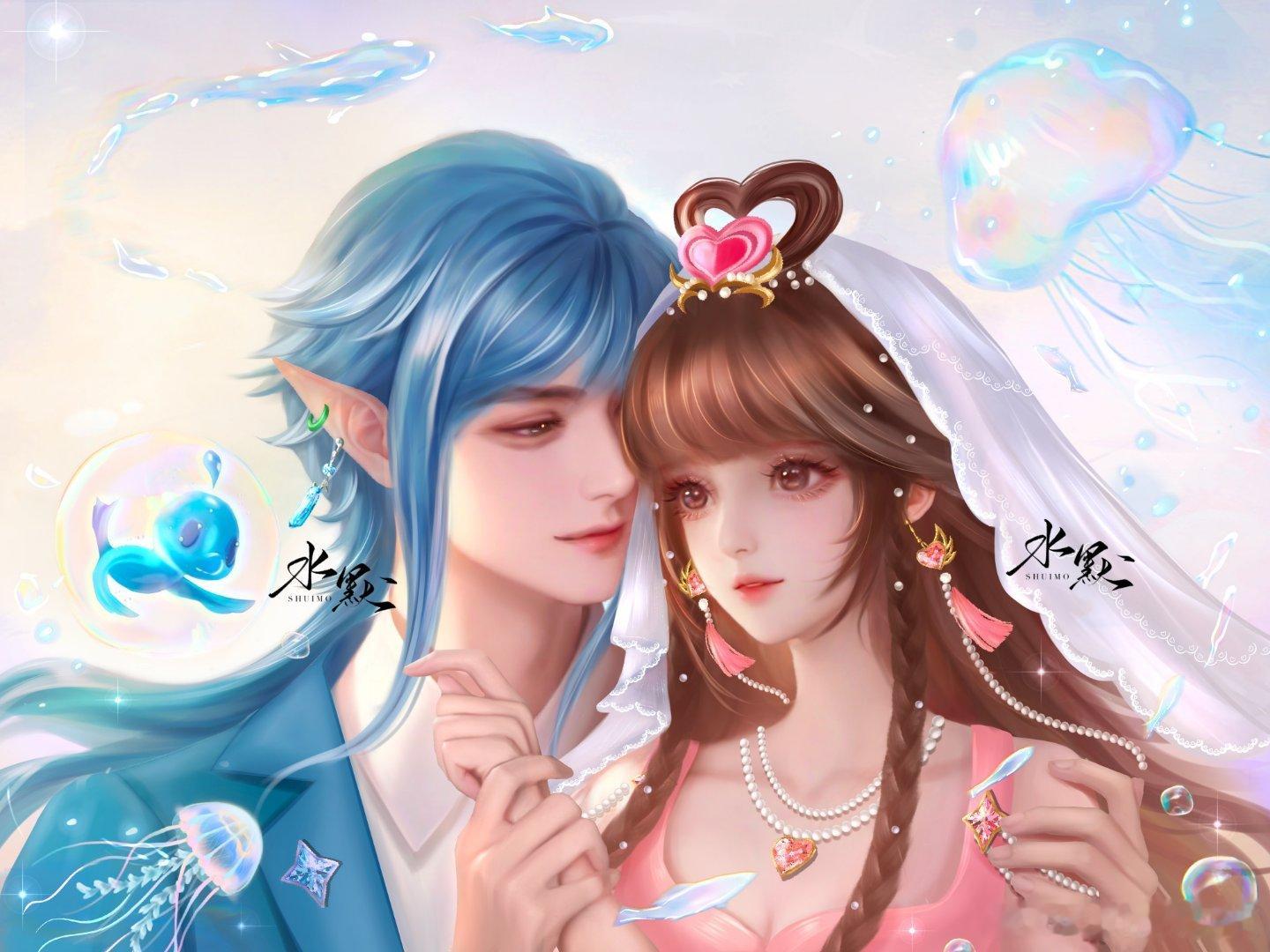 🎐水默·明辉如故 🎐水默1017周年庆  他是亘古不变的水之神明，寿命绵长，