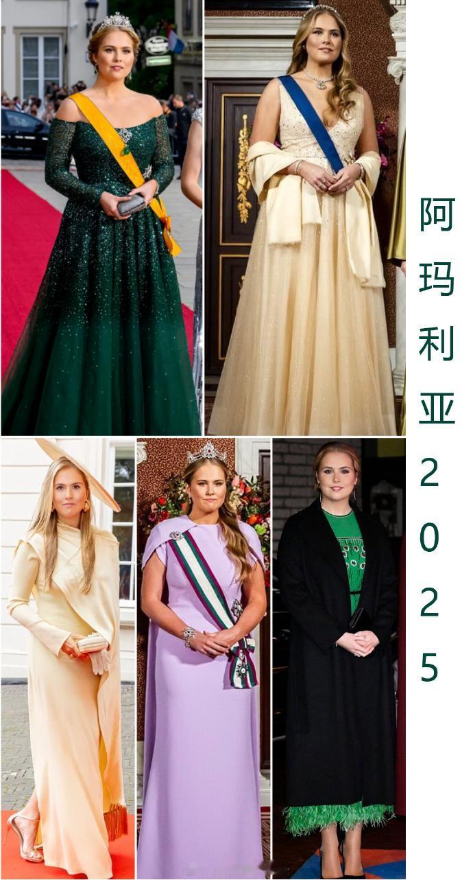 来盘点下荷兰王储凯瑟琳娜-阿玛利亚公主2025年的长礼服以及最佳造型

阿玛利亚